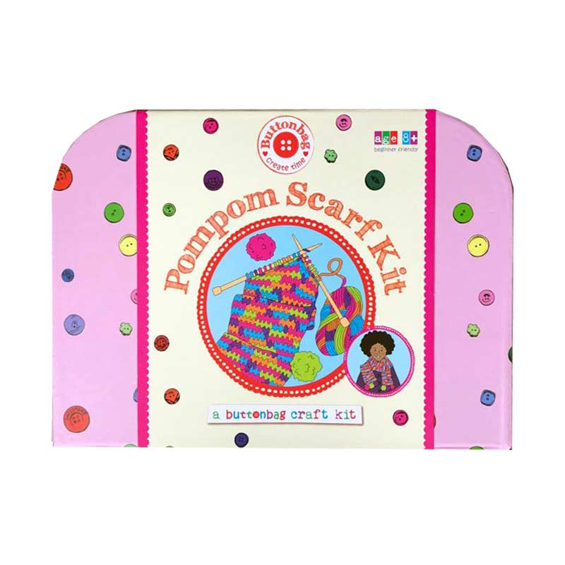 Pompom Scarf Kit by Buttonbag