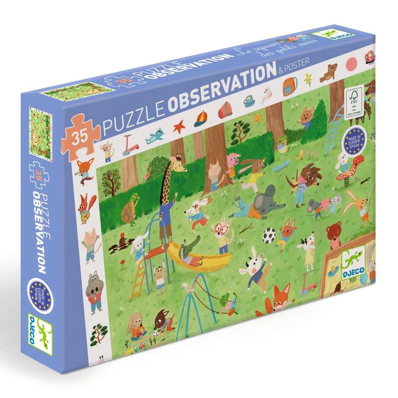 35 pcs Little Friends' Garden Observation Puzzle by Djeco