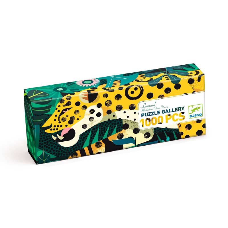 1000 pcs Leopard Gallery Puzzle by Djeco