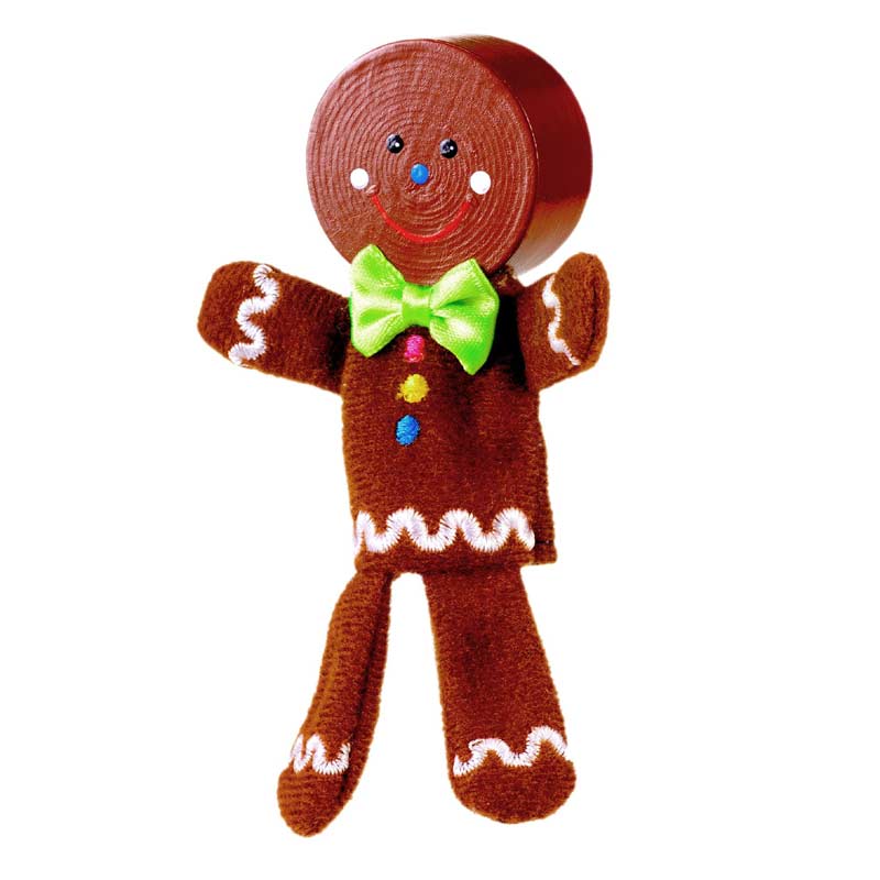 Gingerbread Man Finger Puppet by Fiesta Crafts