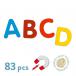 83 Small Magnetic Letters by Djeco - 1