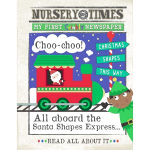 Christmas Shapes Train - Nursery Times Crinkly Newspaper