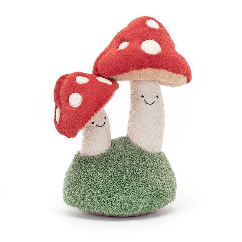 Amuseable Pair of Toadstools by Jellycat