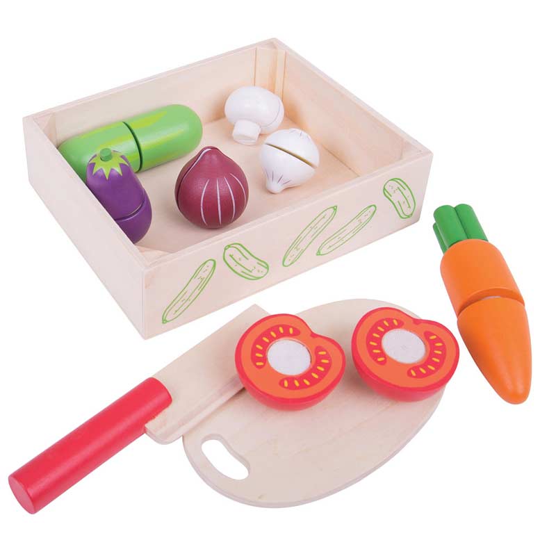 Cutting Veg Crate by Bigjigs Toys