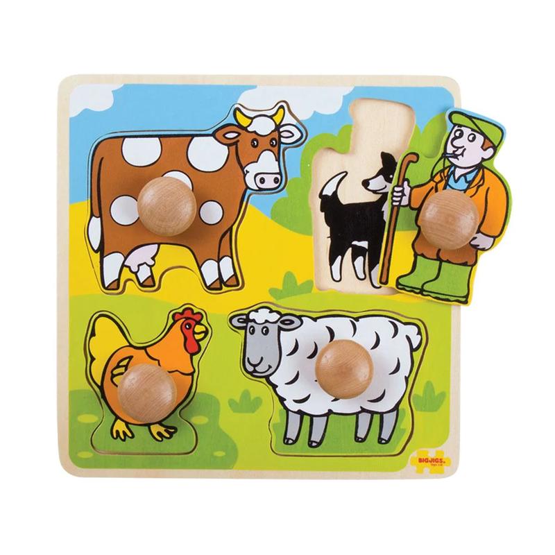 My First Farm Peg Puzzle by Bigjigs
