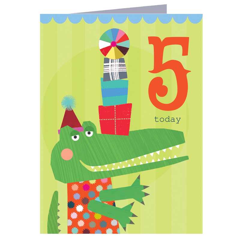 Mini Crocodile Five Card by Kali Stileman