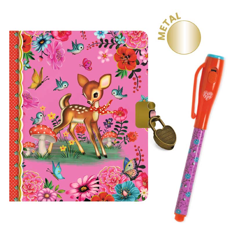 Fiona Little Secret Notebook with Magic Pen by Djeco