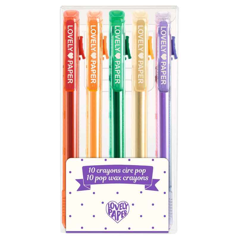 5 Pop Wax Crayon Pens by Djeco