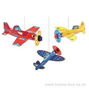 Colourful Planes Lightweights To Hang by Djeco