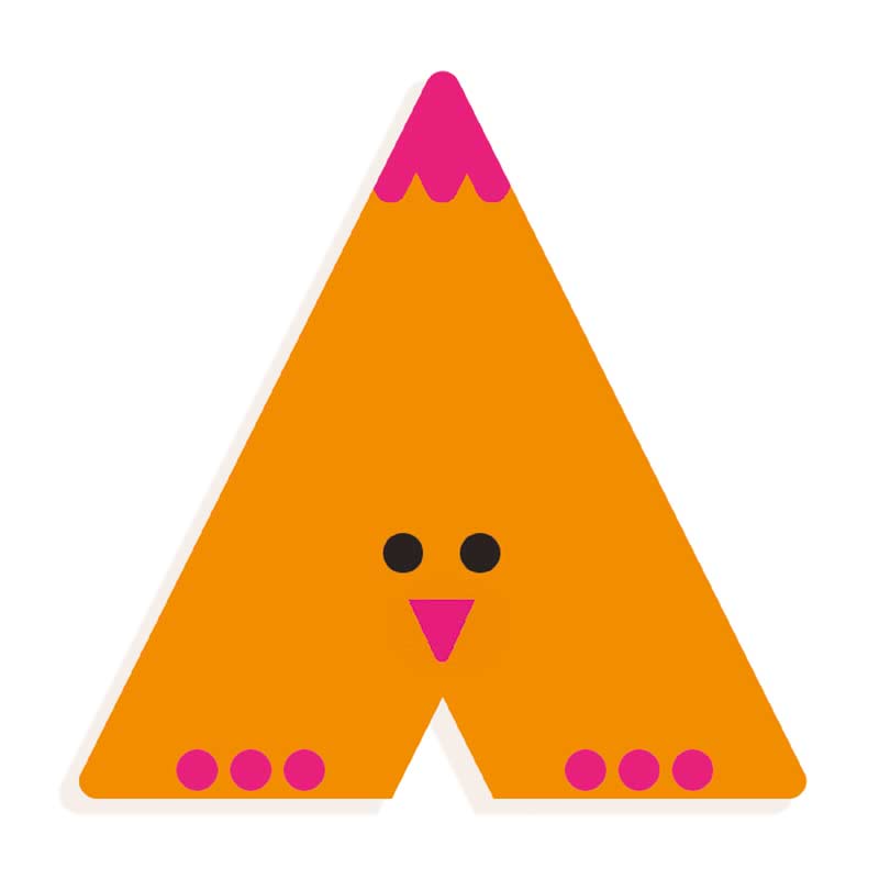 A - Graphic Animal Letter by Djeco