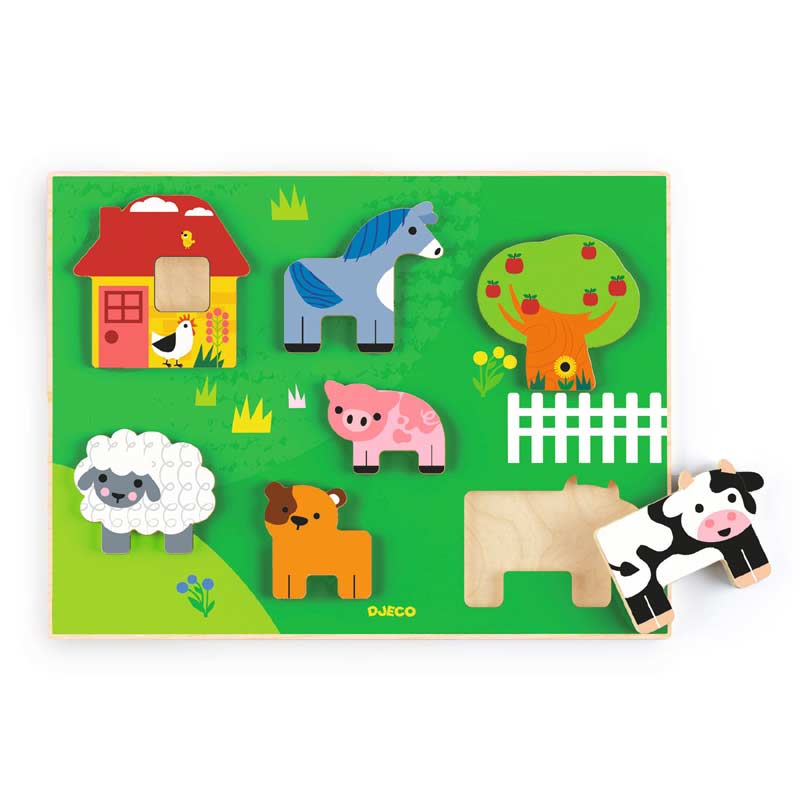Farm Story Wooden Puzzle by Djeco