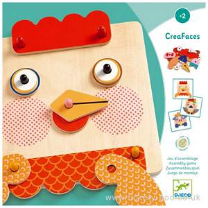 CreaFaces Wooden Puzzle by Djeco
