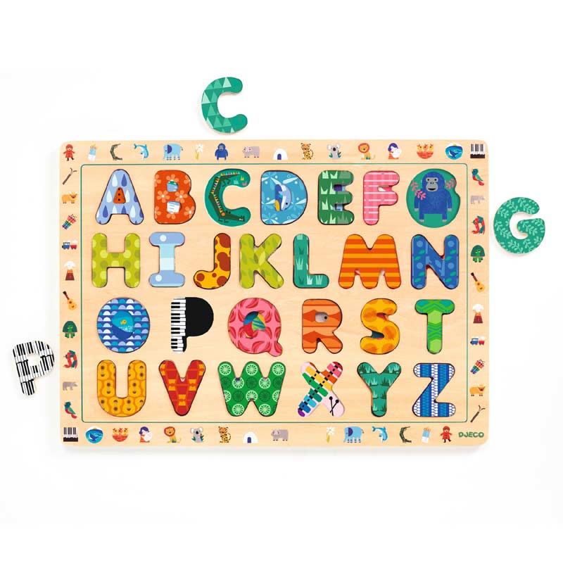 Puzzle ABC International - Wooden Puzzle by Djeco