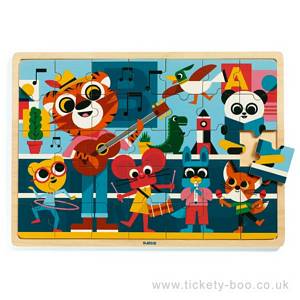 Puzzlo Music 35 pce Wooden Tray Puzzle by Djeco