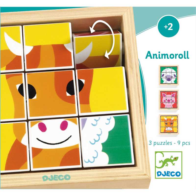 Animoroll Wooden Puzzle by Djeco