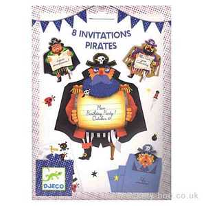 Pirates Invitation Cards by Djeco