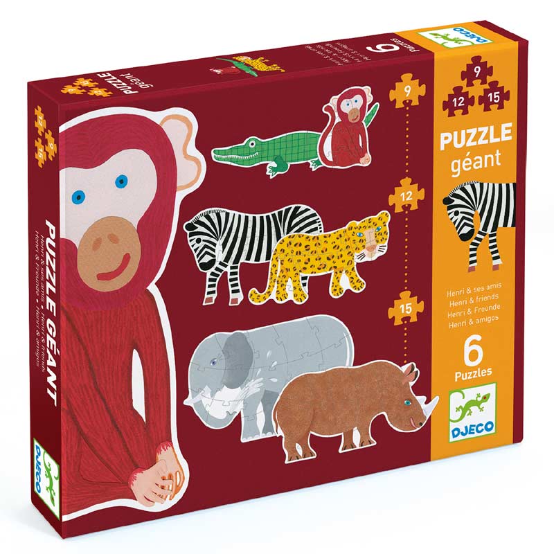 Henri & Friends Giant Puzzle by Djeco