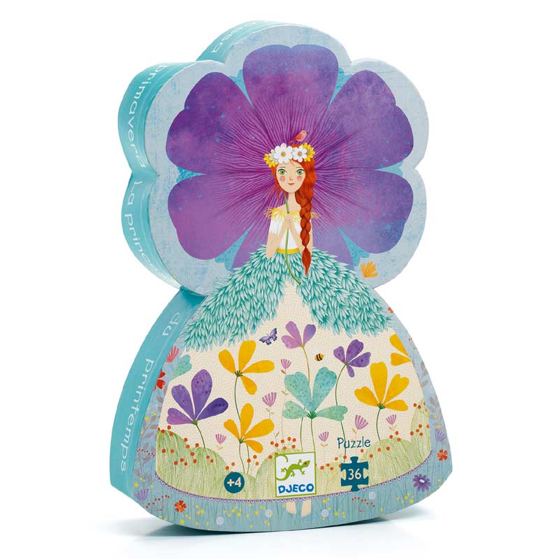 The Princess of Spring 36pcs Silhouette Puzzle by Djeco