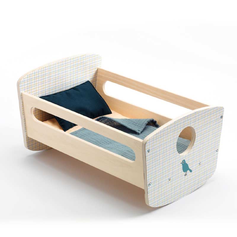 Doll's Blue Night Rocking Bed from Pomea by Djeco