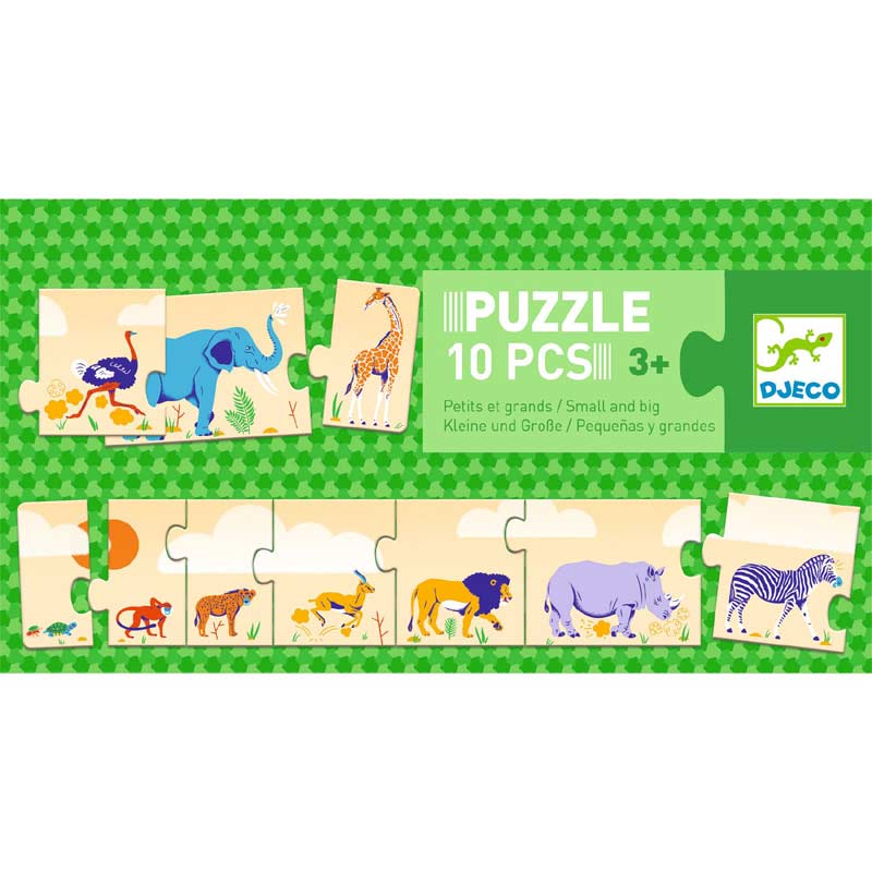 Smal and Big 10pcs Puzzle by Djeco