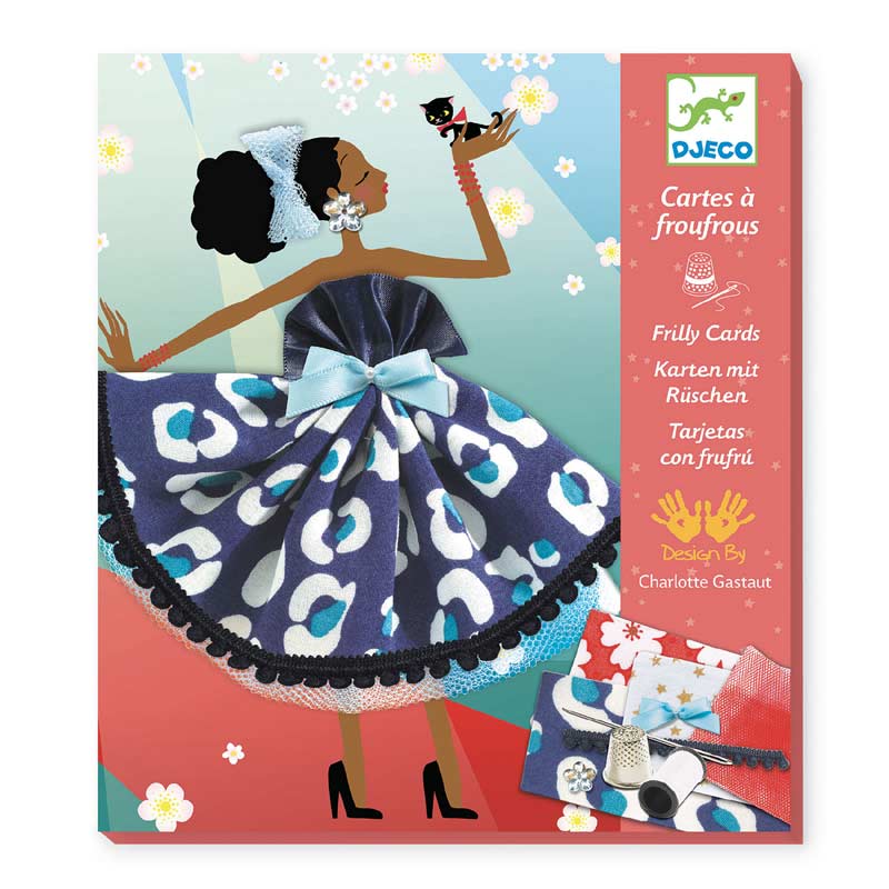 So Paris Sewing Frilly Cards by Djeco
