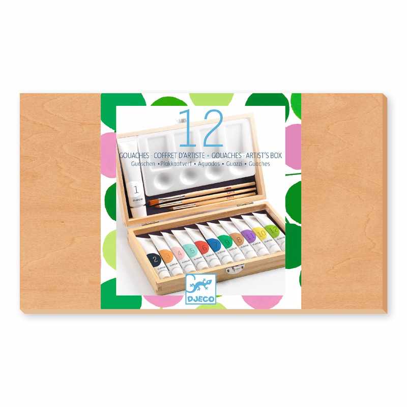Artist's Box with 12 Gouaches by Djeco