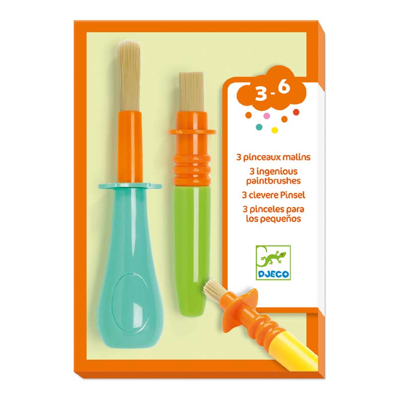3 Ingenious Paintbrushes by Djeco