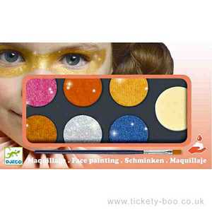 Metallic Face Paints - 6 Colours Palette by Djeco