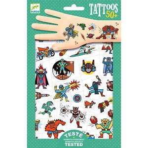 Heroes vs Villains Tattoos by Djeco