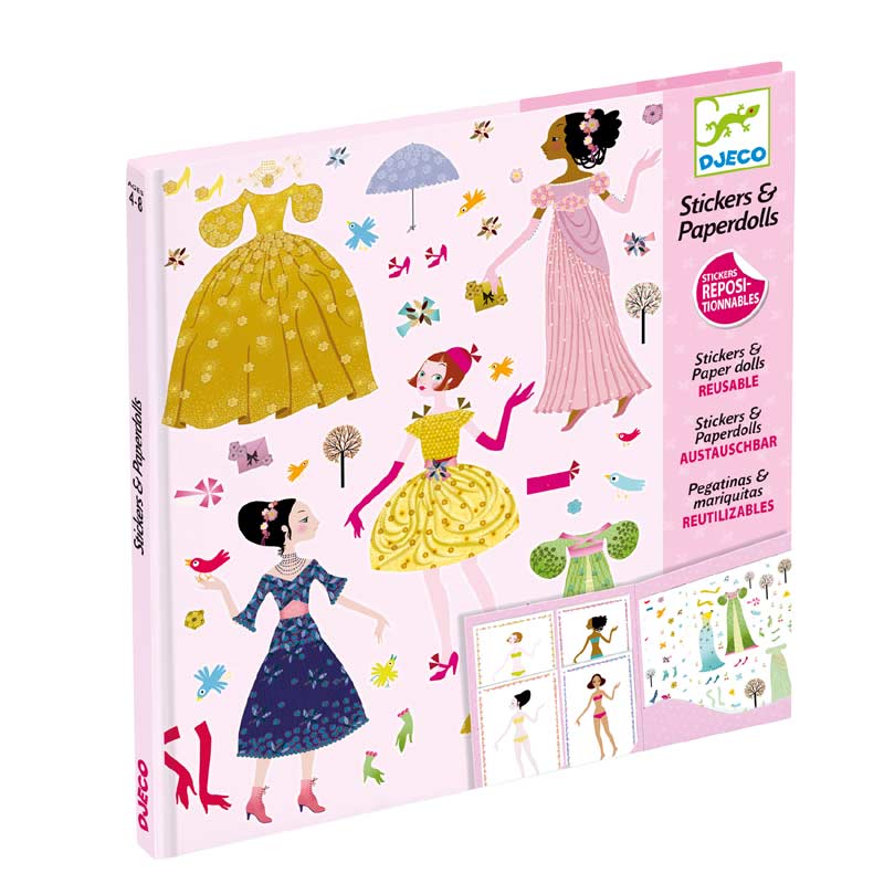 Dresses Through the Seasons Paper Dolls by Djeco