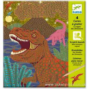 When Dinosaurs Reigned Scratch Cards by Djeco