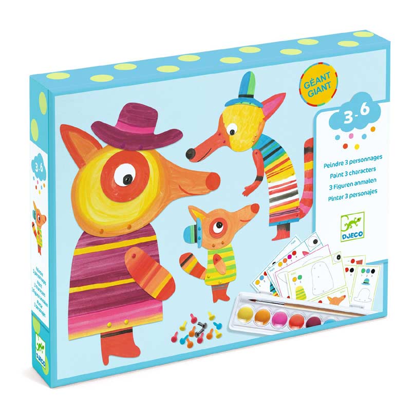 The Fox Family Painting Set by Djeco
