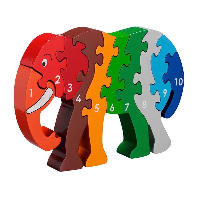 Elephant 1-10 Jigsaw by Lanka Kade