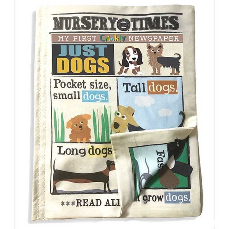 Just Dogs - Nursery Times Crinkly Newspaper