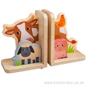 Farm Animals Bookends by Tidlo