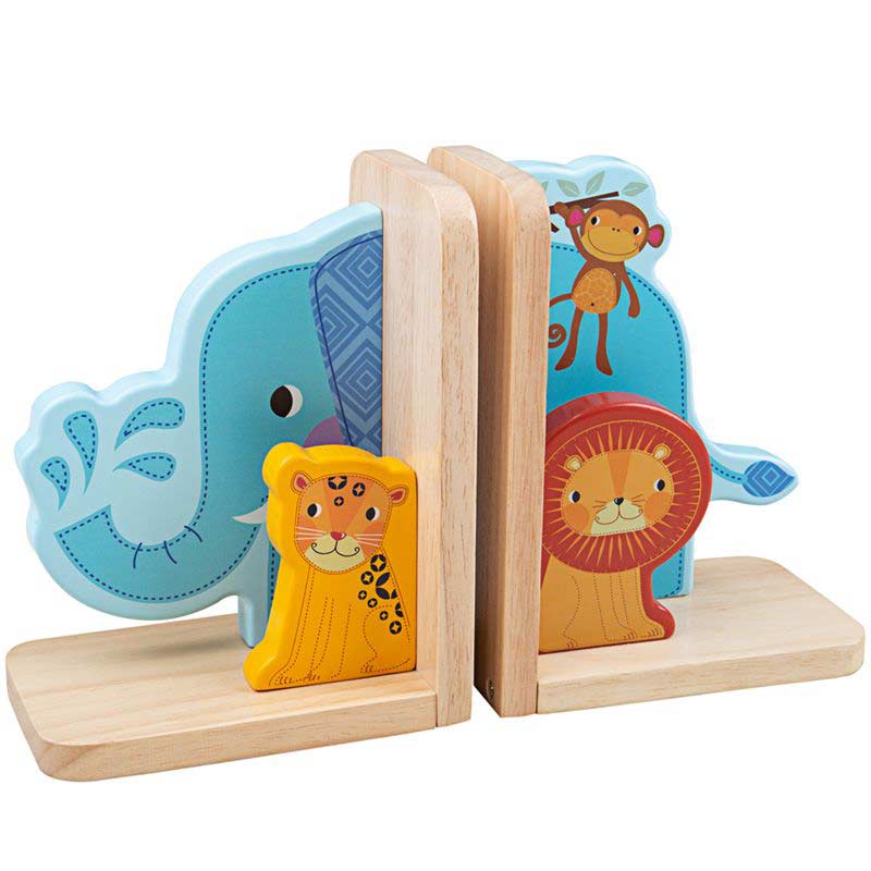 Jungle Animals Bookends by Tidlo