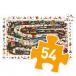 54 pcs Car Rally Observation Puzzle by Djeco - 2