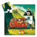 The Fire Truck 16pcs Silhouette Puzzle by Djeco - 1