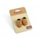 Brown Pair of Baby Doll Shoes from Pomea by Djeco - 1