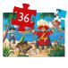 The Pirate and the Treasure 36pcs Silhouette Puzzle by Djeco - 2