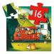 The Fire Truck 16pcs Silhouette Puzzle by Djeco - 2