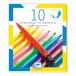 10 Felt Brushes - Pop Colours by Djeco - 0
